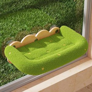 Hamac pour chat chaud automne-hiver, hamac pour chat en bois massif, hamac à ventouse pour fenêtre, hamac spacieux, transfrontalier - Product Image 2