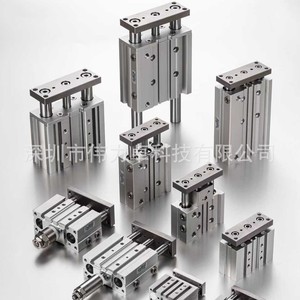 Three Axis Cylinder Aluminum Body Pneumatic Guide Rod Series Cylinder For Precision Automation - Product Image 4