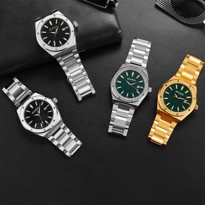 Montre à quartz pour homme de luxe personnalisable de haute qualité avec cadran étoilé, bracelet en acier inoxydable, diamètre 42 mm, faible MOQ, directement du fabricant - Product Image 3