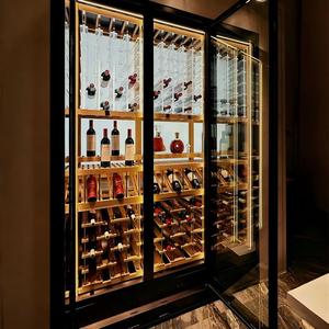 Vinoteca de Capacidad Personalizada, Mueble de Salón, Madera, Acero Inoxidable, Enfriador de Vino Integrado, para Vino Tinto - Product Image 4