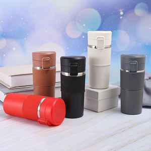 New Arrival Hot Sale 400ml Stainless Steel Vacuum Tumbler Home Office Travel <b>Mug</b> Silicone Sleeve Thermal Insulation Hot - Product Image 6