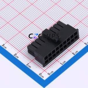 ZX-MX3.0-2-9P-HGJK Housing (Wire-to-Board / Wire-to-Wire) P=3mm Connector 2x9P 3mm Micro-Fit (MX 3.0) 3mm - Product Image 1