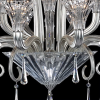 Lustre en cristal de luxe de style européen simple, lampe suspendue artistique transparente, éclairage pour hall d'hôtel