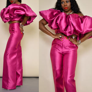 Nuovo 2024 Chic con spalline a collo quadrato Top abbinati a vita alta pantaloni dritti Set due pezzi - Product Image 2