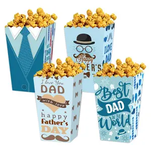 Father's Day Themed Popcorn Snack Paper Bag Environmentally Friendly Bags Paper Boxes Wholesale
