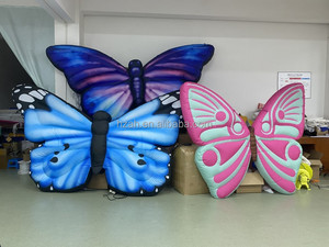 ปีกผีเสื้อเทียมเป่าลมพร้อมไฟ LED สำหรับแสดงบนเวที - Product Image 4