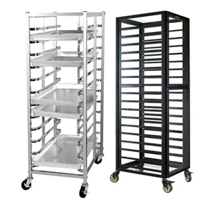 Bakery Cooling Rack Baking Tray Trolley with 5/6/9/12/15/18/30 Trays