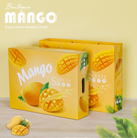 Custom 1Kg Papier Cadeau Fruit Verpakking Dozen Voor Kersen Verpakking Doos Verpakking