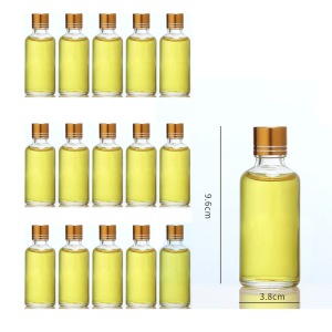 Botellas de Licor de Vidrio Mini de 50 ml con Tapa de Rosca, Botellas de Vino Pequeñas de Vidrio Reutilizables, Botella de Vidrio para Beber para Bodas y Fiestas - Product Image 3