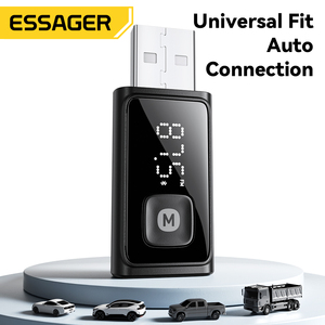 Essager ES-BT17 rảnh tay Auto USB không dây BT 5.4 FM Transmitter âm nhạc âm thanh Receiver Adapter cho xe hơi - Product Image 4