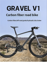 Nouveau vélo de gravier d'aventure en carbone RETROSPEC avec freins à disque hydrauliques, groupe 24 vitesses, axe 700C