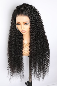 Peluca de <span class=keywords><strong>cabello</strong></span> humano virgen vietnamita natural, rizado de onda profunda, media peluca trenzada larga <span class=keywords><strong>con</strong></span> encaje frontal HD 13x4 y <span class=keywords><strong>cabello</strong></span> de bebé - Product Image 5