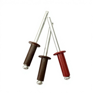 Rivets en aluminium de haute qualité, diamètre 6,4 mm, longueur 10 mm, rivets aveugles à extrémité fermée, plage de serrage 1-2, mandrin en acier inoxydable, fixation par mandrin. - Product Image 1