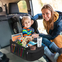 Boîte de rangement côté passager en stock, grande capacité, organisateur, porte-gobelet, accessoire de voiture multifonction en tissu Oxford, Chine