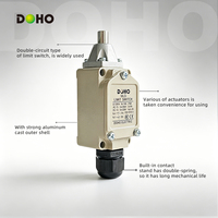 Interrupteur de fin de course miniature horizontal DOHO Safety WLD 10A 400V IP65 SPST pour usage industriel, 120 cycles minimum, haute isolation, sans entretien
