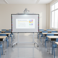 Pizarra Digital Inteligente ShenMaiDi de 102 Pulgadas con Pantalla Táctil USB, Pizarra Interactiva por Proyección para la Enseñanza en el Aula