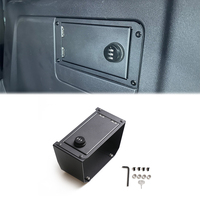 Cartaoo Boîte de verrouillage de coffre antivol Boîte de rangement de sécurité pour accessoires Ford Bronco 2021 2022 2023 2024