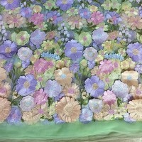 Tissu en dentelle haut de gamme avec broderie florale 3D colorée, grandes et petites fleurs, pour robe de soirée, robe de mariée, tissu pour robe de mariage