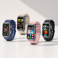 Montre connectée avec examen physique micro-électronique, thérapie par impulsions, analyse de la graisse corporelle, bracelet de fitness, écran tactile TFT, bracelets connectés
