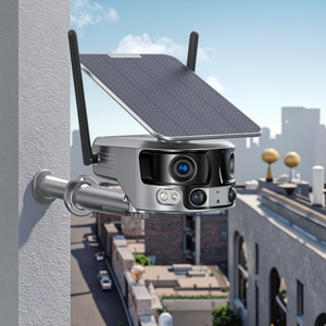 4K 8MP(4MP * 2) Ống kính Kép 180 độ góc rộng năng lượng mặt trời điện <span class=keywords><strong>wifi</strong></span> mạng máy ảnh Wi-Fi H.265 không dây năng lượng mặt trời hệ thống an ninh máy ảnh - Product Image 2