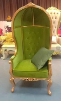 Chaise de cage d'oiseau en gros Chaise de trône de cage d'oiseau en bois à dossier haut de luxe