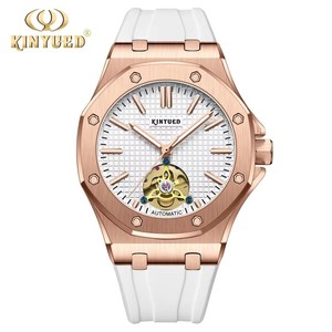 Drop Shipping KINYUED J-123 Men's Automatic Mechanical Watch Silicone Band Water Resistant 3BAR Luminous display - Product Image 3