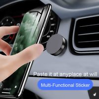 Support magnétique universel pour téléphone portable OEM, support de téléphone portable magnétique miniature en alliage portable pour tableau de bord de voiture, montage mural, support pour clés