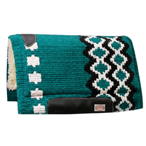 Tapis de selle western personnalisable de haute qualité, confortable, durable, avec extérieur en coton protecteur, pour équipement équestre, équitation sur sentier et ranch - Product Image 1