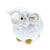 Jouet en peluche doux et mignon, usine, OEM, noir, siège en peluche, mouton, dessin animé, d'agneau