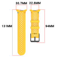 Bracelet de montre de sport de luxe pour homme et femme, pour 40 mm 44 mm, respirant, en silicone souple, boucle à ardillon, largeur du bracelet 20 mm