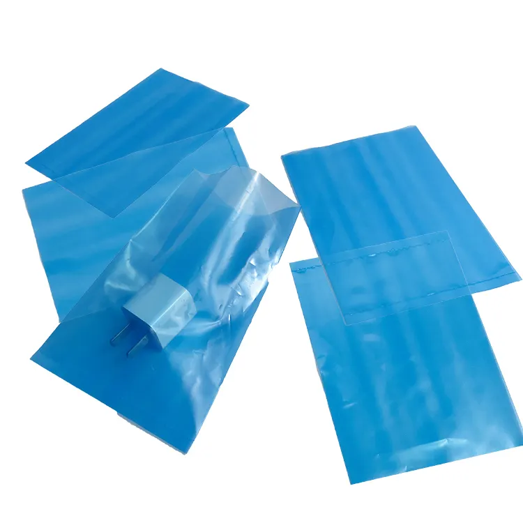 맞춤형 반투명 먼지 없는 정전기 방지 PE 플랫 포트 전자 부품 포장 비닐 봉투