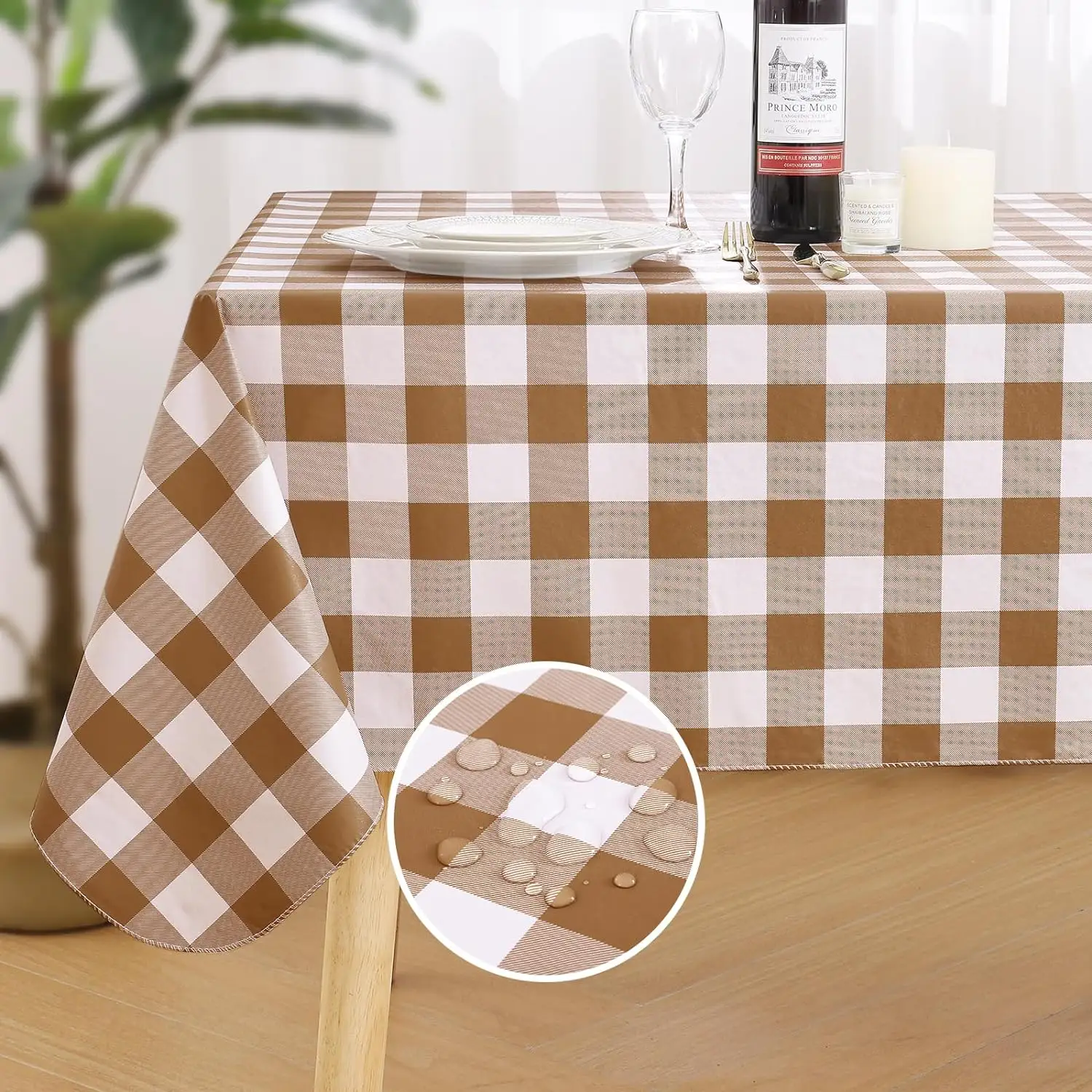 Popular recommended party activity tablecloth pattern custom pvc tablecloth back sticker flannel birthday wedding tablecloth