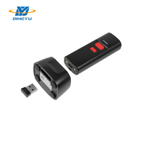 Lecteur de codes-barres portable sans fil DY SCAN 1D 2D CMOS 2.4G BT 5.0 avec support de charge, noir, Type-C, 65CM/S