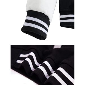 Chaqueta Deportiva de Mujer Babyhealthy con Capucha, Negra y Blanca, Tejida, Talla S - Product Image 5