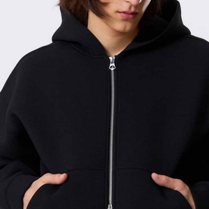 Sudaderas con Capucha Personalizadas al por Mayor con Logotipo Personalizado ODM/OEM, de Felpa Francesa, Unisex, Lisas, Bordadas, con Cremallera Completa, para Hombre - Product Image 3