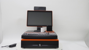 15.6 inch hoàn chỉnh POS Máy Set với được xây dựng trong 58 Mét máy in ngăn kéo tiền mặt bàn phím đặt hàng hệ thống tiền mặt đăng ký POS hệ thống - Product Image 6