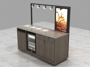 กลางแจ้งมือถือติ่มซำรถเข็น/กลางแจ้งอาหารตู้รถเข็นที่มีหลังคา - Product Image 4