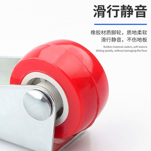 Sliding Door Guide Wheel With <b>Rubber</b> <b>Roller</b> And Metal Bracket For Door Support And Repair - Product Image 2