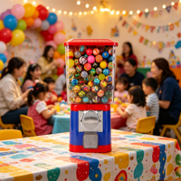 Distributeur de jouets portable à monnayeur, distributeur de capsules de jouets, distributeur de bonbons en acrylique, facile à utiliser, équipement de vente au détail