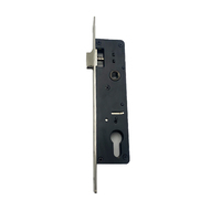 Norme européenne en acier inoxydable 304 porte en bois noir moderne 3085 corps de serrure à mortaise loquet de nuit porte de passage corps de serrure de confidentialité