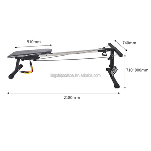 <span class=keywords><strong>Banc</strong></span> d'entraînement aquatique sur terre - Simulateur <span class=keywords><strong>de</strong></span> natation <span class=keywords><strong>avec</strong></span> bandes <span class=keywords><strong>de</strong></span> résistance pour l'entraînement <span class=keywords><strong>de</strong></span> force des nageurs - Product Image 2