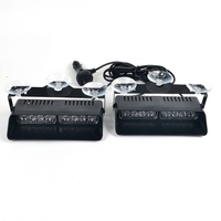 Nouvelle lampe de signalisation 8 LED 12V pour pare-soleil de voiture, double tête, clignotante stroboscopique, avec ventouses, pour pare-brise avant/arrière, modèle standard, ajustement OE
