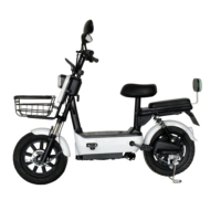 Trottinette électrique avec moteur 350W, batterie 48V, vélo électrique léger avec capteur GPS, phare LED, panier, système intelligent, autonomie de 30-40 km