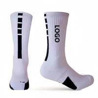 Chaussettes de sport unisexe classiques épaisses de haute qualité pour la course, le basketball et le football, avec semelle coussinée en tissu éponge