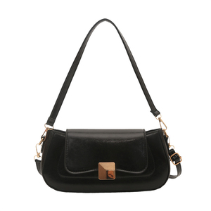 Bolso bandolera elegante y versátil, nuevo estilo 2026, bolso chic para mujer, color sólido, cierre retro, bolso de axila - Product Image 2