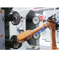 Rectifieuse de polissage automatique d'usine travail des métaux ébavurage vannes de robinet frapper rectifieuse de polissage robotique