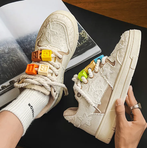2025 livraison gratuite hommes étoile sport toile supérieure baskets décontracté Beige noir <span class=keywords><strong>vert</strong></span> <span class=keywords><strong>kaki</strong></span> extérieur marche Style plate-forme - Product Image 5