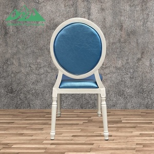 Chaise de salle à manger de luxe moderne Wayon, dossier unique à boutons capitonnés et <span class=keywords><strong>médaillon</strong></span>, pour hôtel de charme - Product Image 4