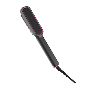 Professional <b>Electric</b> Ceramic Coating <b>Hair</b> Straightening <b>Brush</b> With LED Digital Display for Salon and Home Use - Product Image 2
