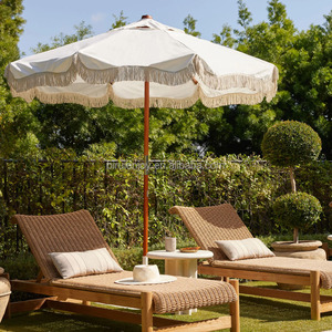 Blanc antique 7ft 8ft Meubles <span class=keywords><strong>de</strong></span> luxe Vintage <span class=keywords><strong>Toile</strong></span> Cadre en bois <span class=keywords><strong>Parasol</strong></span> pour Patio <span class=keywords><strong>Marché</strong></span> Piscine Cour-pour l'extérieur - Product Image 2